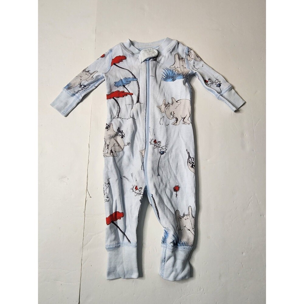 Hanna Andersson HannaSoft Stretch Sleeper 0-3months Dr. Seuss Horton Hears A Who